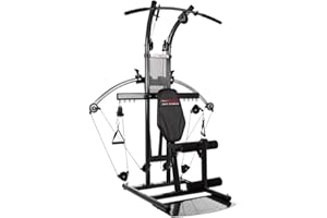 ‎HAMMER HAMMER Finnlo Kraftstation Bio Force, TNT-Widerstandstechnologie, 110 kg Zuggewicht, über 100 Übungen - Fitnessgeräte für Zuhause Home Gym Sport Gerät