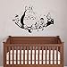 Produktbild Chubby Totoro auf Baum Ast Wandtattoo Baby Kinderzimmer Wandtattoo 90 x 60 cm Art Decor Abnehmbare Vinyl Anime Totoro Silhouette Aufkleber Japanisch schwarz