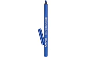 Flormar Extreme Tattoo Gel Pencil – Eyeliner Gel Waterproof Effet Tattoo – Crayon Pailleté Prune Hautement Pigmenté – Maquillage Yeux Longue Tenue pour Femme, 012 Blue Dream