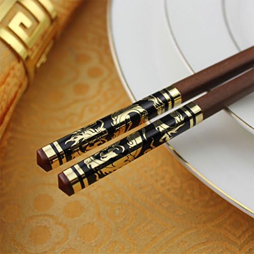 WYQLZ Home Hotel High Quality Tableware 10 Pairs Chinese Japanese Restaurant Wood Chopsticks Set
