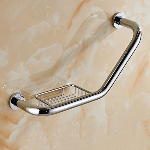 HWF Badewannengriff Handrai Vollkupfer U-polig mit Seife Netz Hardware Anhänger Bad Anhänger Bad Griff Anti-Rutsch Anti-Fall Old Man Handlauf