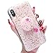 Produktbild Aulzaju Schutzhülle für iPhone mit glänzendem Marmor-Ring, Holografisch, TPU, für iPhone für Mädchen und Frauen iphone 8 plus/7 plus 5.5 inch Pink Rose
