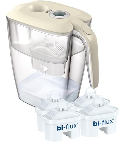 Waterdrop Chubby Caraffa Filtrante da 3,5 Litri Certificata NSF con 1 Filtro da 90 Giorni, Riduce il Piombo, il Fluoro, il Cloro e Altro, Senza BPA, Blu (Filtro di Ricambio: WD-PF-01A Plus