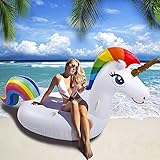 flotador unicornio bestway ۞Materiales Avanzados:Material respetuoso con el medio ambiente hecho de PVC, grueso, suave, duradero, seguro y no tóxico, y el material es más ligero y más fácil de transportar.