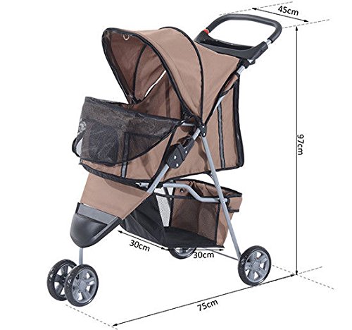 PawHut-Poussette-pour-chien-Diable-pour-animaux-domestiques-Poussette-Landau-caf-75-x-45-x-97-cm