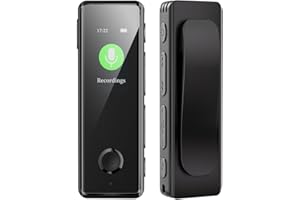 Grabadora de Voz Digitals,KINPEE 16GB Mini Grabadora de Voz Digital Portátil Grabadora Audio Grabadora Sonido para Reuniones