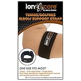 ionocore® Tennis Elbow Strap - Golf & Tennis Arm Support Brace with Targeted Compression Pad - Single Strap Fully Adjustable Forearm and Elbow Pain Relief (1)