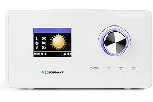 Blaupunkt Radio por Internet IR 25, Radio FM PLL con Pantalla a Color, WiFi, Radio de Cocina con Pantalla LCD de 2,8 Pulgadas, Despertador con Radio o Sonido de Alarma, previsión meteorológica,