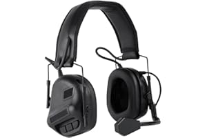 Auriculares tácticos ACEXIER, Airsoft de tiro militar con amplificación de sonido de caza al aire libre y protección auditiva antirruido