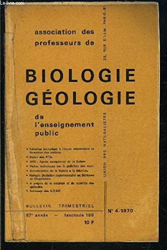BIOLOGIE GEOLOGIE- FASC. 198 N°4- 57 ème année- ASSOCIATIONS DES PROFESSEURS- la journée scolaire d'information sur l'alcoolisme- abrégagtion de sciences naturelles, de physiologie, biochimie 1970- le lycée technique Henri Chasles... en ligne BIOLOGIE GEOLOGIE- FASC. 198 N°4- 57 ème année- ASSOCIATIONS DES PROFESSEURS- la journée scolaire d'information sur l'alcoolisme- abrégagtion de sciences naturelles, de physiologie, biochimie 1970- le lycée technique Henri Chasles... en ligne