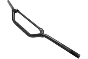 GUIDON 50 A BOITE REPLAY CROSS ALU DIAM 22,2mm L810mm H105mm NOIR MAT AVEC BARRE DE RENFORT