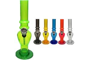 Evergreen Labs Bong Pipe à Eau Pour Tabac en Acrylique De Différents Types Et Tailles 1 Pièce De Couleur Aléatoire (Mini 1 15 Cm Ø 23 Mm)