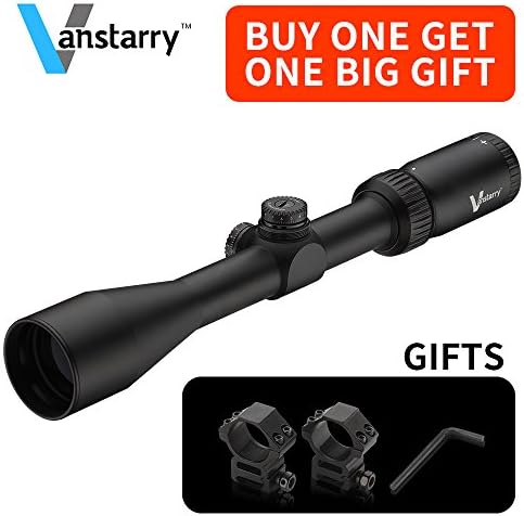 Vanstarry Optics 3-9x40 BDC Reticle 1 Inch Tube Hunting Riflescope With Free Mounts，Black Matte
