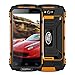 Produktbild DE_Elektronik® Outdoor camping smart phone, Guophone X2 5.0 inch ultra-thin Android6.0 MT6737 quad-core 2G + 16G 4G unlock dust/shock/waterproof smart phone 5500mAh (Orange)