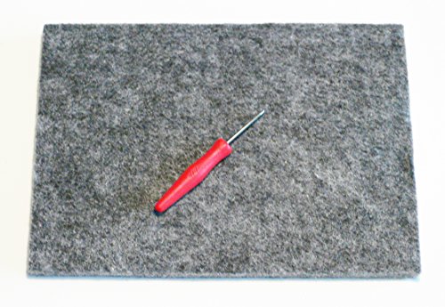 Basteln – Prickel Filzunterlage (ca.175/120/11mm) +1 Prickel (ca.68mm) – (1x1set) - 3
