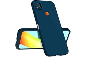 Longstong Funda Compatible con Redmi 9C / Redmi 9C NFC/Redmi 10A (6.53"), Delgada Antigolpes Personalizada Diseño Minimalista - Azul Zafiro
