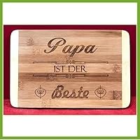 Frühstücksbrett Papa ist der Beste - Geburtstagsgeschenk - Weihnachtsgeschenk - Vatertagsgeschenk