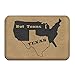 Produktbild Non Slip Decorative Door Mat Outdoor,Texas Not Texas Secede Austin Dallas Oil Longhorn Non-Slip Indoor/Outdoor Door Mat Rug for Health and Wellness Toilet Bathroom Doormat 23.6"x 15.7"