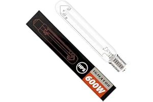 Ignator Lámpara 600W HPS. Lámpara HPS para Cultivo de Plantas. Color Blanco.