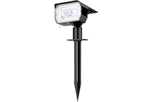 nipify Faretti Solari da Giardino con Sensore di Movimento, [56LED/3 Modes] Lampade da Giardino Potenti Impermeabile Luci Solari Esterno per Cortile Vialetto (Bianco Freddo)