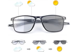 MIRYEA Photochrome Progressive Multifocal okulary przeciwsłoneczne do czytania z pałąkami sprężynowymi, ochrona wieloogniskowa, czytnik przeciwsłoneczny, okulary