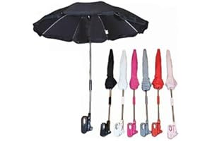 FASHION REVIEW Gimbles® Baby Pesci Universal Sun Rain Umbrella Pram Pushchair Canopy Parasol Shade (Red)