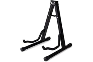 AKORD Guitar Stand A Frame Foldable Universal Fits All Guitars Acoustic Electric Bass Stand