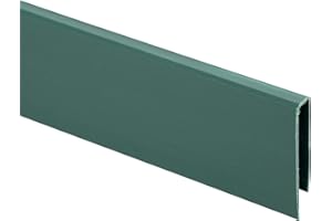 jarolift Clip di Fissaggio in PVC per Canniccio Profilo di Copertura per Recinzione, 5 x 1 m di Lunghezza, Verde