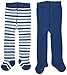 Twins Baby Boys Strumpfhose, 2er-Pack, Ringel/uni Tights, Blue (Blau 113), 6-9 Months (Herstellergröße: 74)