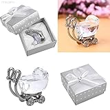 ELECTROPRIME 1527 Kids Crystal Carriage Mini Car Ornament Baby Shower Gift Souvenir for Guest