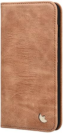 MediaSkins iPhone 8 Plus Case/iPhone 7 Plus Leather Case. Premium Slim Leather Stand Case/Cover with Apple iPhone 7 Plus and iPhone 8 Plus – (Tan) Brown Italian Leather
