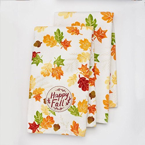 Autumn Leaves Fall Kitchen Hand Towels