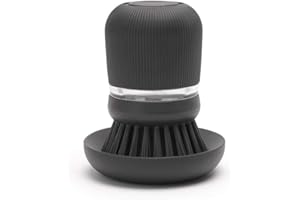 Brabantia Brosse à vaiselle, Gris foncé, Longueur : 6.4 cm Hauteur : 9.8 cm Largeur : 5.7 cm