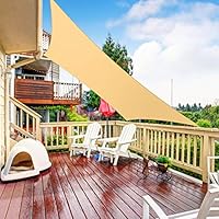 RATEL Sonnensegel Sand 2 × 3 m Rechteckig, wasserdicht Windschutz mit 95% UV Schutz Sonnenschutz für Draußen, Patio…