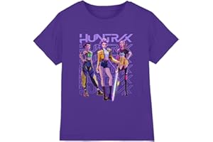 Kpop Demon Hunters Unisex Kids K-pop Demon Hunters - Huntrix Huntr/X Golden Trio Pose Kids T Shirt T-Shirt (Pack of 1)