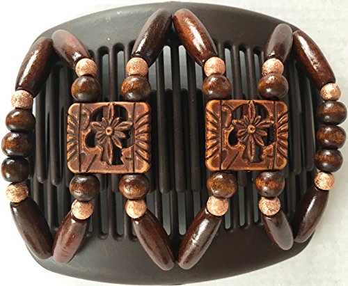 African Butterfly - Afrikanische Haarklammer, Haarspange, Haarschmuck, Haarclip - braun - LK Trend & Style