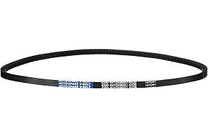 HiPicco AX38 Belt, Raw Edge Cogged Industrial Rubber EPDM V-Belt 1/2"(13mm) Width x 38"(965mm) Inside Circumference x 5/16"(8mm) Height, Pack of 1