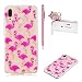 Produktbild Hülle für Huawei P20 Lite,SKYXD Schön Niedlicher Cartoon Flamingos Malerei Muster Tiere Series Premium Transparent Schutzhülle Soft Flex TPU Silikon Ultra Dünn Durchsichtige Beauty Protective Handyhülle für Huawei P20 Lite