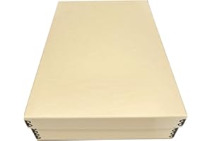 Golden State Art, Archiv-Aufbewahrungsbox, säurefreie Museumsbox mit Metallrand zur Aufbewahrung von Kunstwerken, Fotos, Dokumenten, Drucken, Kunst und Handwerk (30 x 45 x 9,5 cm)