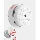 X-Sense Mini duman dedekt&ouml;r&uuml;, 10 yıl pil ve sens&ouml;r &ouml;mr&uuml;, manyetik tutuculu, fotoelektrik yangın dedekt&ouml;r&uuml;, test/sessize alma 
