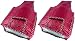 Kuber Industries™ Rexine Quilted Blouse Cover Set of 2 Pcs(Maroon) RS.239.00