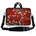 Produktbild LSS Neopren Laptop Tablet Sleeve W/Griff und verstellbarem Schultergurt für Apple iPad 1/iPad 2 iPad 3/Kindle Fire/Samsung Galaxy Tablet/Asus Eee Pad/Acer Iconia Tab/Acer Aspire One/Dell Inspiron Mini/Samsung N145/Toshiba/Kindle DX/Lenovo S205/HP Touchpad Mini 210 27,9 cm 29,5 cm 30,5 cm Netbook, rot Mandelbäume