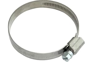 AERZETIX: Lot de 5 collier de serrage à vis L12mm pour tuyau tube jardin automobile en acier chromé DIN 3017 (50-70mm)