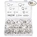 Produktbild hilitchi 60 Stück verstellbar 8–38 mm Range Edelstahl Worm Gear Schlauchschellen Sortiment Kit