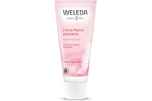 WELEDA - Crèmes Mains confort Amande - Apaise et hydrate - Peaux sensibles et sujettes aux irritations, convient au peaux sèches - NATRUE* - Vegan*** - 50ml