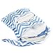 Waterproof Reusable Baby Cloth Diaper Bag Double Zipper Blue Wave