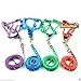Produktbild Welpen Blei Haustier kleiner Hund Nylon Drucken Halsband Gurt Leine Set Neck Einstellbare Farbe zufllig