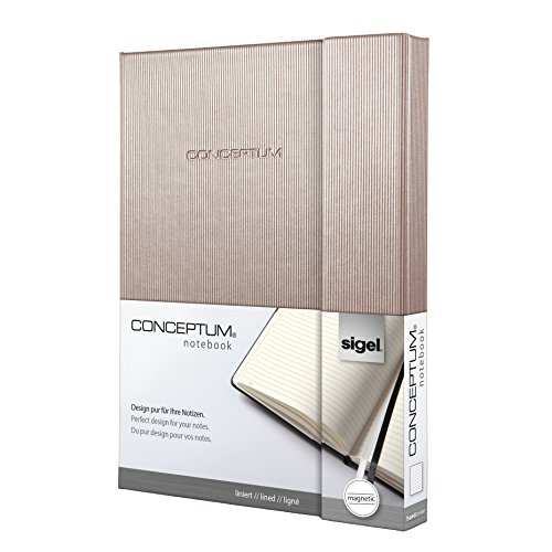 Sigel CO628 Notizbuch Design Glam, ca. A5 Hardcover, liniert, rose gold metallic, CONCEPTUM - viele Modelle