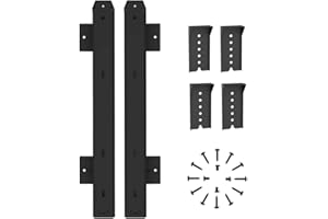 FRMSAET Le tiroir en métal robuste de 355 mm glisse le roulement à billes 3/4 Rails d'extension sous le clavier de bureau Slide Cabinet Meubles Tiroir Quincaillerie Accessoires. (Noir)