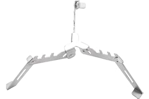 DUAO Récipient Extérieur PoêLe Stabilisateur Réservoir de Gaz Support Cartouche Pliable Support de Trépied Pliant Carburant Camping Stabilisateur de PoêLe, Argent